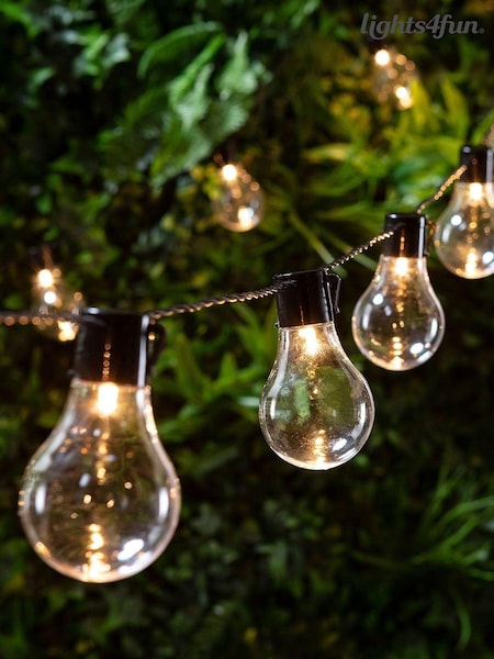 Lights4fun 20 Warm White Plug In Festoon Lights (D29578) | £39