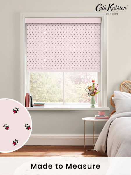 Cath Kidston Pink Rose Bud Made To Measure Roller Blinds (D30048) | £58