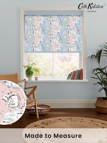 Cath Kidston Blue Power To The Peaceful Made To Measure Roller Blinds (D30051) | £58