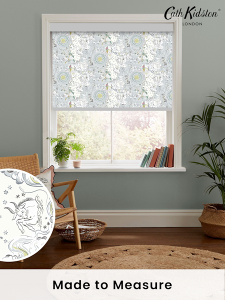Cath Kidston Mint Green Power To The Peaceful Made To Measure Roller Blinds (D30059) | £58