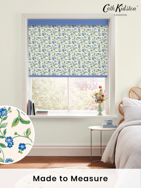 Cath Kidston Blue Forget Me Not Made to Measure Roller Blinds (D30061) | £58