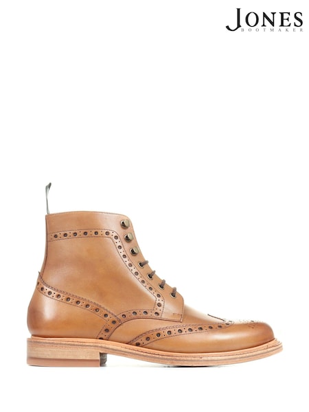 Jones Bootmaker Natural Baker Street Goodyear Welt Ankle Boots (D30748) | £190
