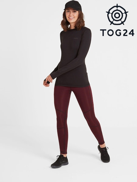 Tog 24 Asphalt Black Snowdon Thermal Base Layer Crew Neck Top (D30823) | £32