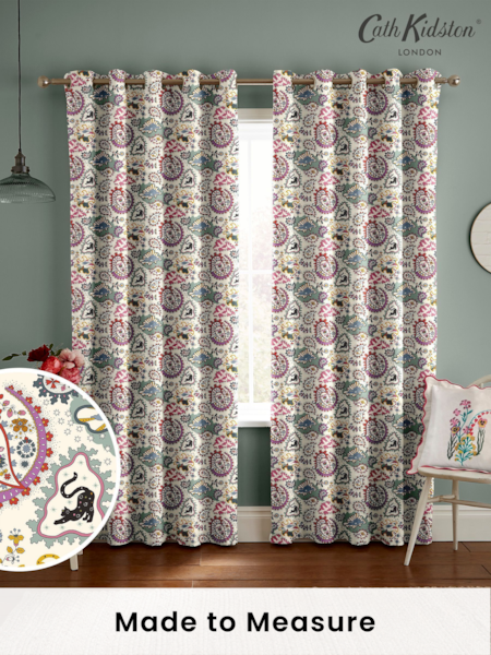 Cath Kidston Multi Paisley Made To Measure 100% Cotton Curtains (D32895) | £82
