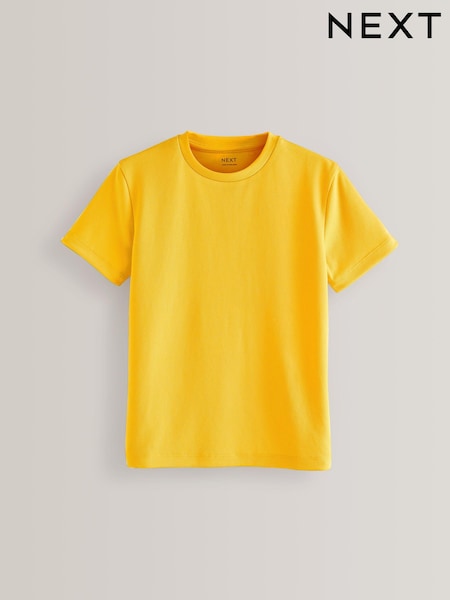 Yellow Single Sports T-Shirt (3-16yrs) (D33004) | £4 - £7