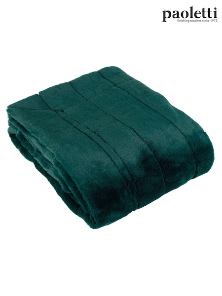 Riva Home Emerald Empress Soft Faux Fur Throw (D33210) | £40