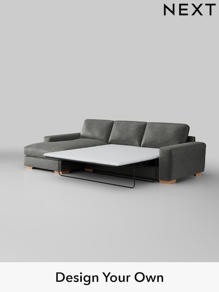 Plush Chenille/Dark Grey Houghton Deep Relaxed Sit (D33593) | £2,825
