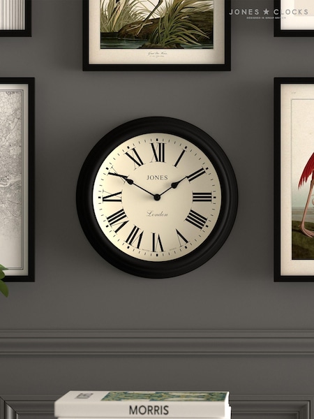 Jones Clocks Black Venetian Wall Clock (D33633) | £33