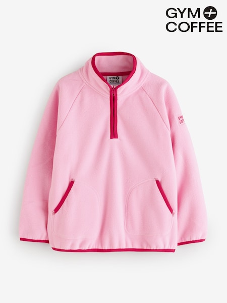 Pink - Gym + Coffee Kids Polar Fleece