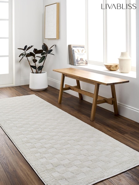 Livabliss Freud Modern High Pile Checkered Runner