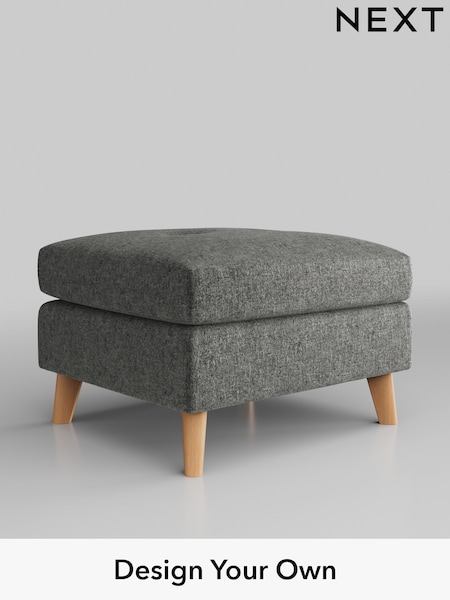 Plush Chenille/Dark Grey Wilson Buttoned Back (D35618) | £350