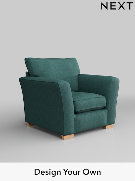 Tweedy Chenille/Dark Teal Green Heath Highback (D35652) | £650