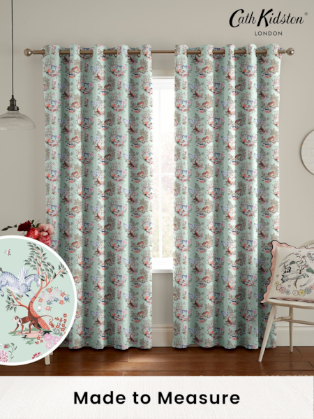 Cath Kidston Green Magical Kingdom Made to Measure 100% Cotton Curtains (D36306) | £82