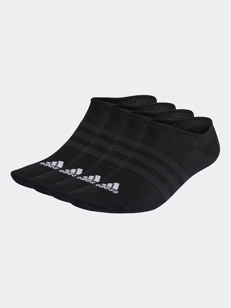 adidas Black Thin And Light No-Show Socks 3 Pairs (D36784) | £10
