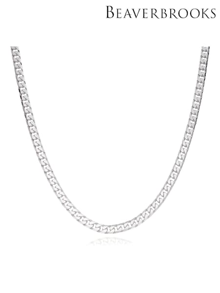 Beaverbrooks Sterling Curb Necklace (D37356) | £275