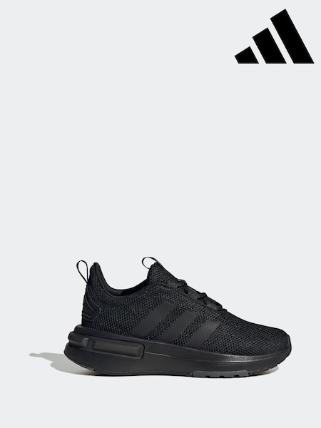 adidas Dark Black Racer Trainers (D37598) | £40