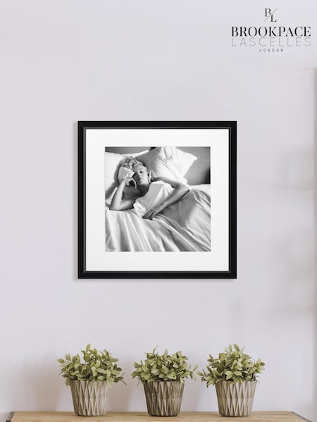 Brookpace Lascelles Black Marilyn Monroe Bed Framed Wall Art (D39473) | £80