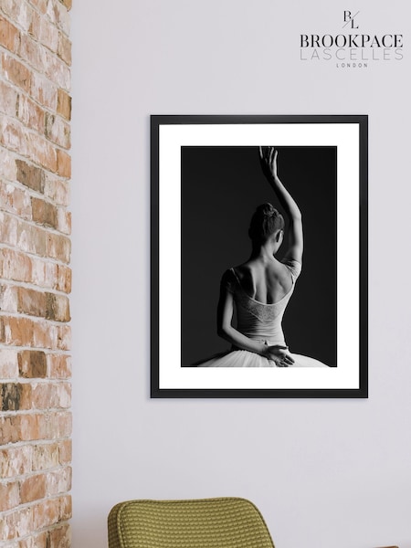 Brookpace Lascelles Black Ballerina Pose Framed Wall Art (D39474) | £160