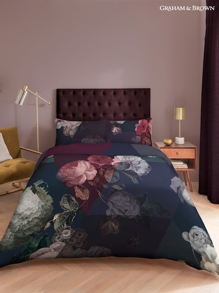 Graham & Brown Purple Amethyst 100% Cotton Duvet Cover and Pillowcase Set (D41766) | £100 - £130