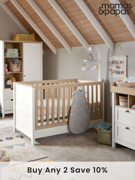 Mamas & Papas White Natural Harwell 3 Piece Furniture Range Cashmere (D42012) | £1,250