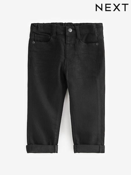 Black Regular Fit Comfort Stretch Jeans (3mths-7yrs) (D42359) | £10 - £12
