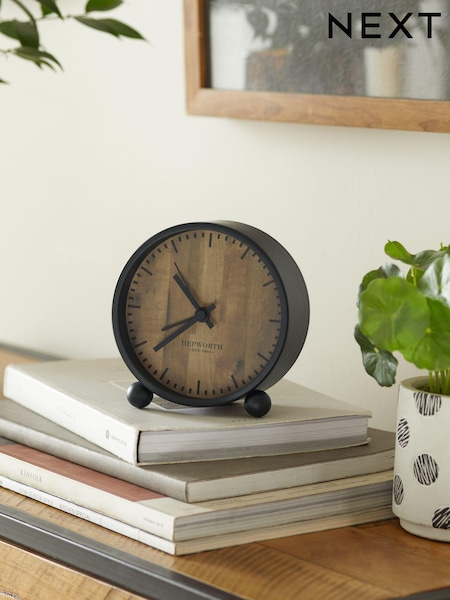 Black Bronx Mini Alarm Clock (D42829) | £16