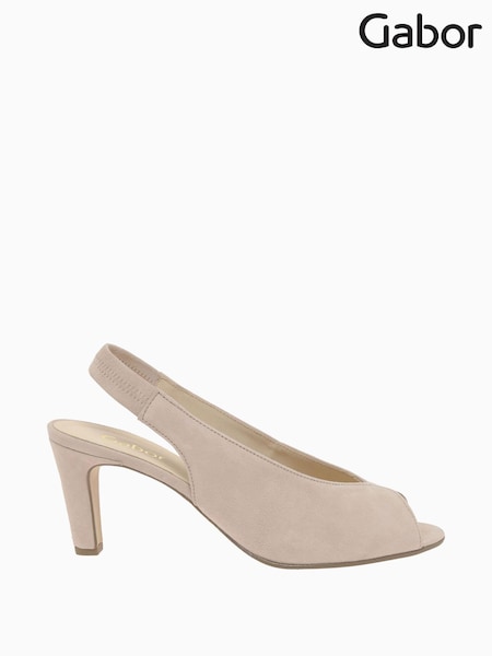 Gabor Pink Eternity Rouge Suede Slingback Sandals (D43441) | £95