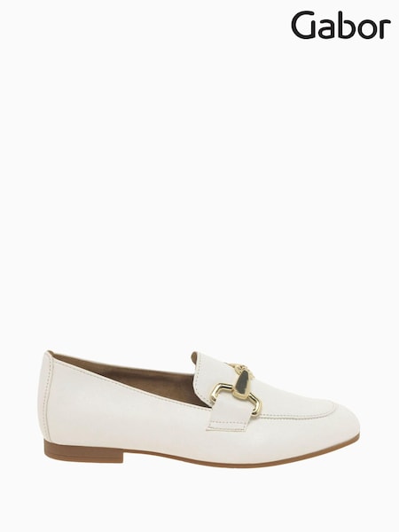 Gabor Jangle Leather Loafer Shoes (D43444) | £95