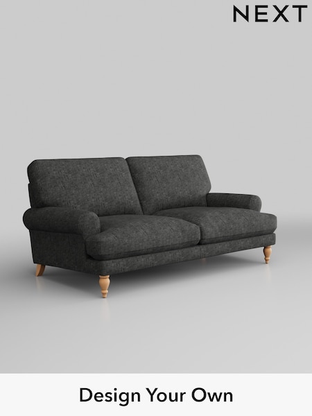 Boucle Weave Easy Clean/Charcoal Grey Erin Deep Relaxed Sit (D44890) | £1,175