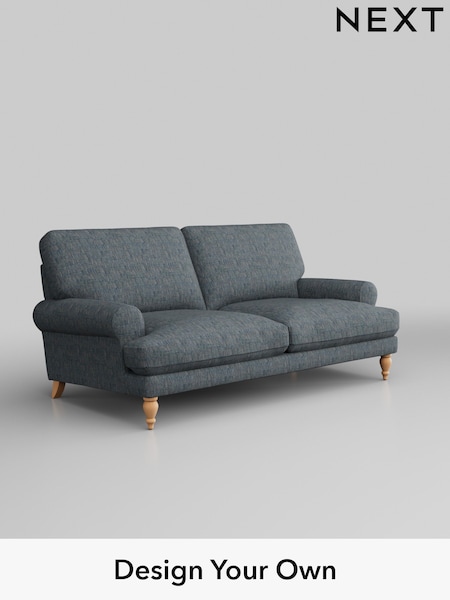 Boucle Weave Easy Clean/Dark Blue Erin Deep Relaxed Sit (D44891) | £1,175