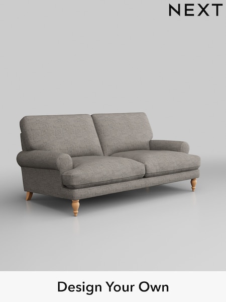Boucle Weave Easy Clean/Light Dove Grey Erin Deep Relaxed Sit (D44895) | £1,175