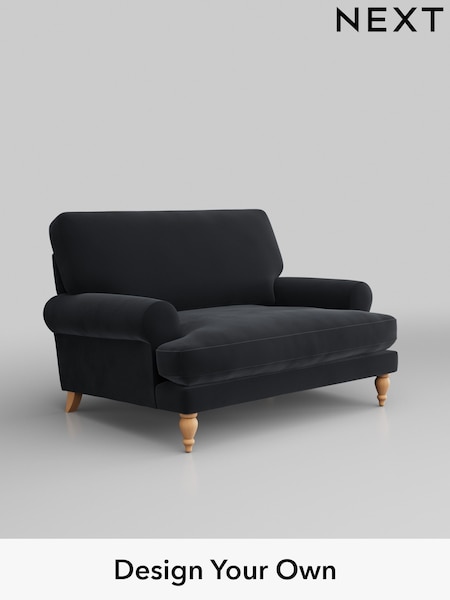Plush Velvet Easy Clean/Charcoal Grey Erin Deep Relaxed Sit (D44949) | £1,075