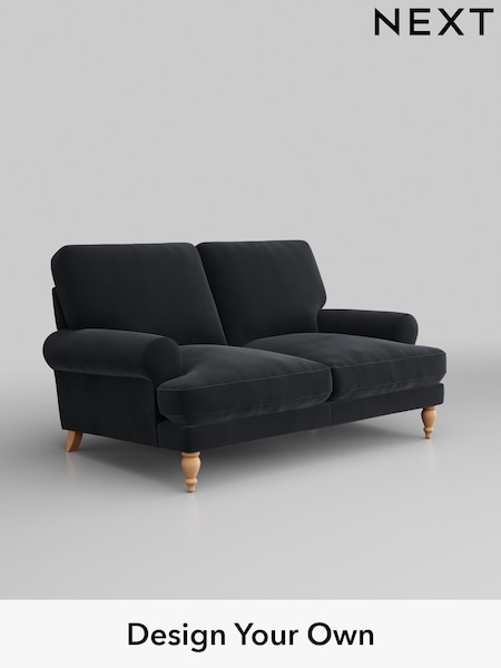 Plush Velvet Easy Clean/Charcoal Grey Erin Deep Relaxed Sit (D44949) | £1,175
