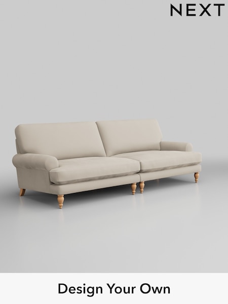 Plush Velvet Easy Clean/Oyster Erin Deep Relaxed Sit (D44958) | £1,475