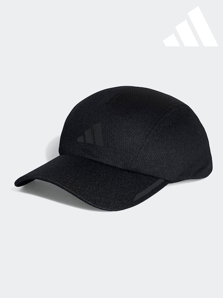 adidas Black Performance Running Aeroready Four-Panel Mesh Cap (D46159) | £23