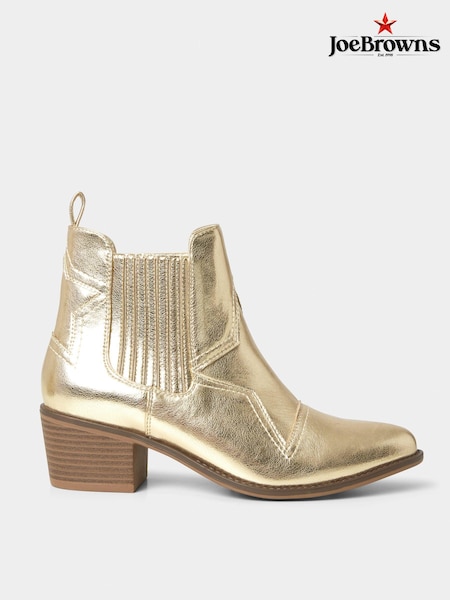 Joe Browns Gold Night Star Western Boots (D46617) | £64