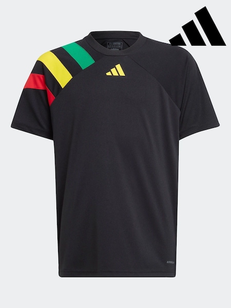 adidas Black/Multi Fortore 23 Jersey (D47080) | £18
