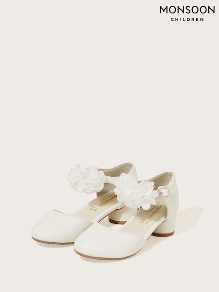 Monsoon Natural Corsage Two Part Heels (D47763) | £26 - £30
