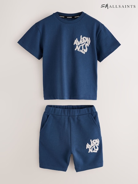 Navy - Smallsaints Orlando T-shirt And Shorts Younger Set
