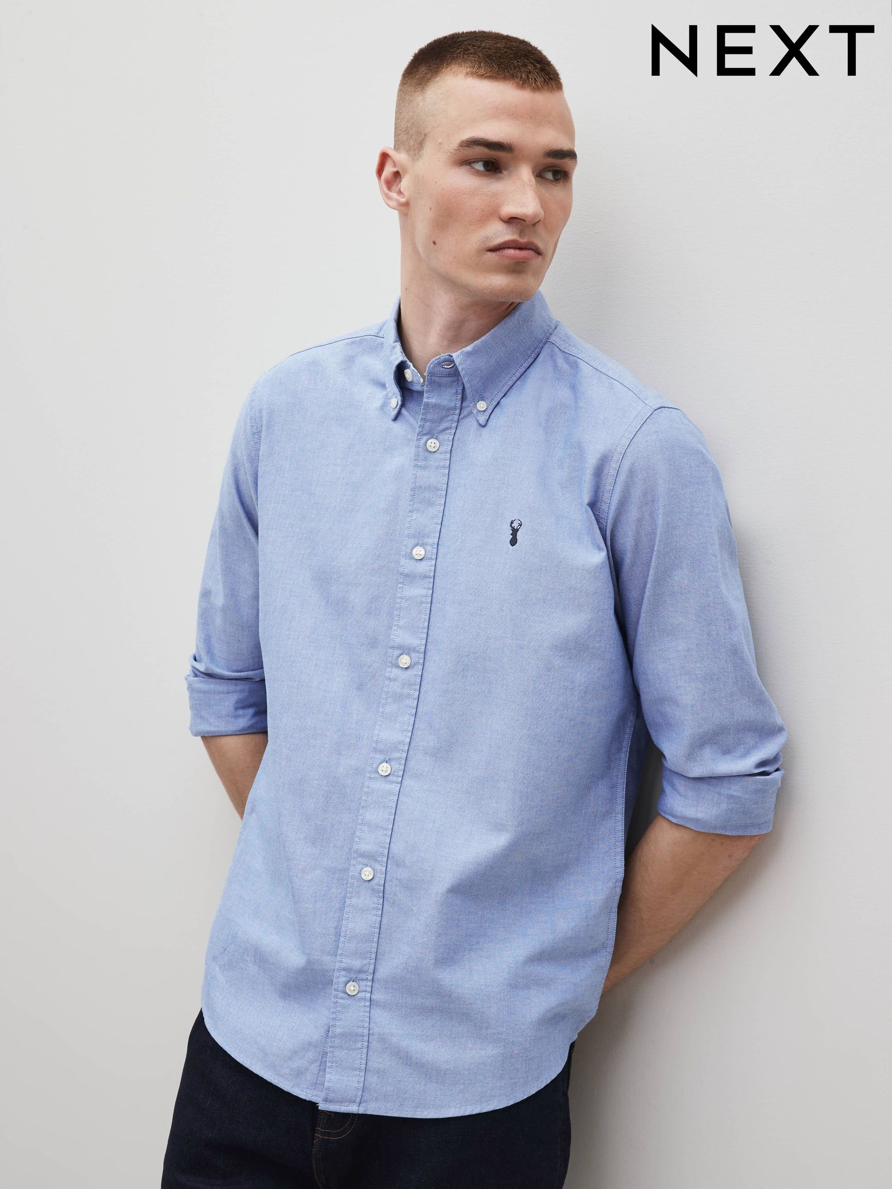 Mens Casual Slim Fit Shirts | Plain \u0026 Checks Slim Fit Shirts | Next