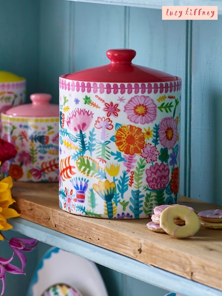 Lucy Tiffney Floral Large Storage Jar (D48405) | £26