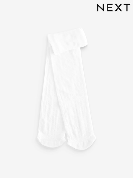 White 40 Denier Spot Tights (D49402) | £5.50 - £8
