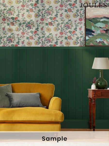 Joules Cream Vine Cottage Floral Wallpaper Sample (D50301) | £1