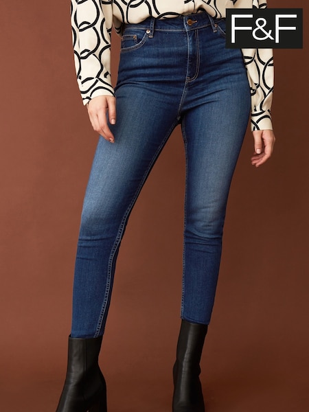 F&F Blue Contour Skinny Jeans (D51493) | £29.50