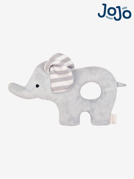 JoJo Maman Bébé Elephant Soft Rattle (D51880) | £8.50