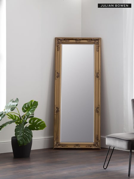 Julian Bowen Gold Palais Lean-To Dress Mirror (D52693) | £190