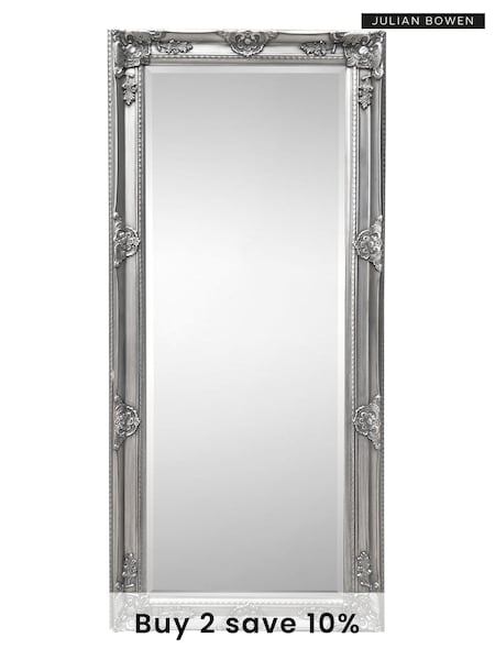 Julian Bowen Pewter Grey Palais Lean-To Dress Mirror (D52694) | £190