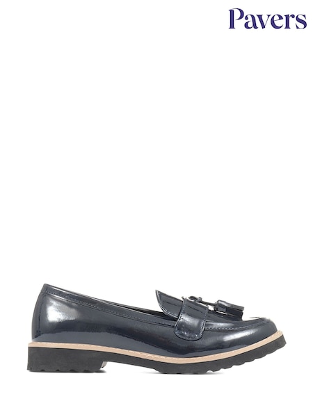 Pavers Blue Chunky Tassel Loafers (D53099) | £35