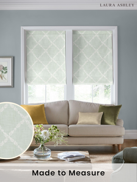 Laura Ashley Blue Pennorth Made to Measure Roman Blinds (D54079) | £99