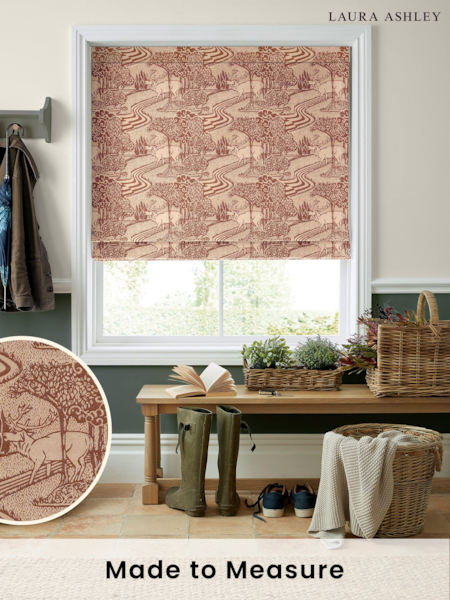 Laura Ashley Orange Trecastle Made to Measure Roman Blinds (D54082) | £84